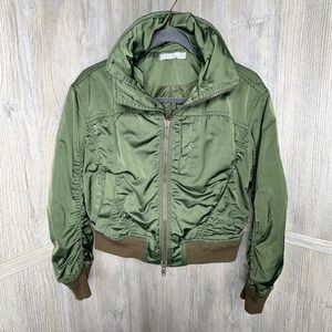 Vince Satin Bomber Jacket